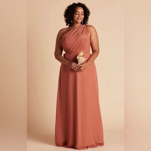Birdygrey Bridesmaid’s Dress in Terracotta Chiffon